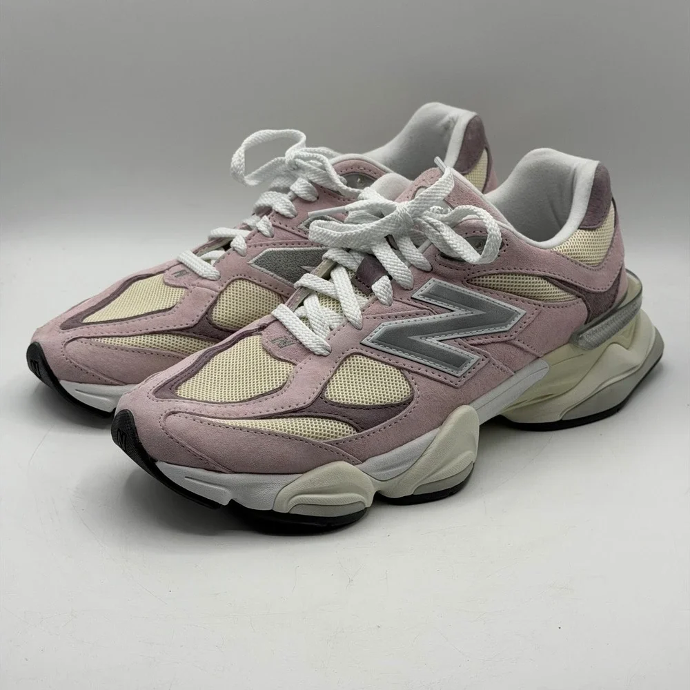 New Balance 9060 Pink Cream Suede Mesh Chunky Sneakers U9060LBC Men's Size 10